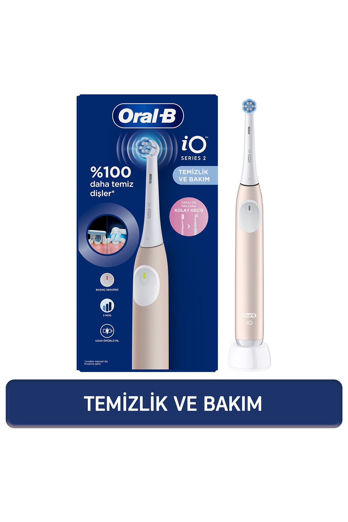 İo 2 Şarjlı Diş Fırçası - Pembe