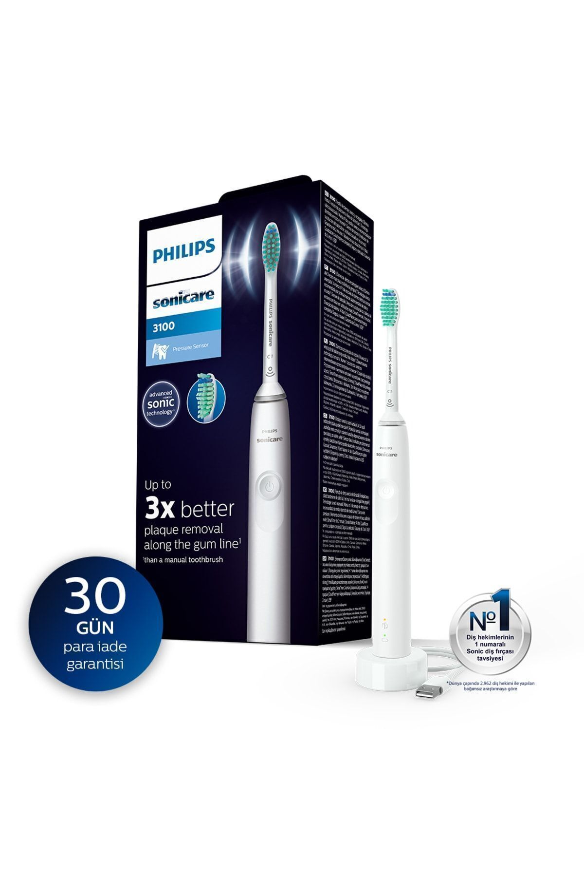 Philips Sonicare 3100 HX3671/13 Şarjlı Diş Fırçası