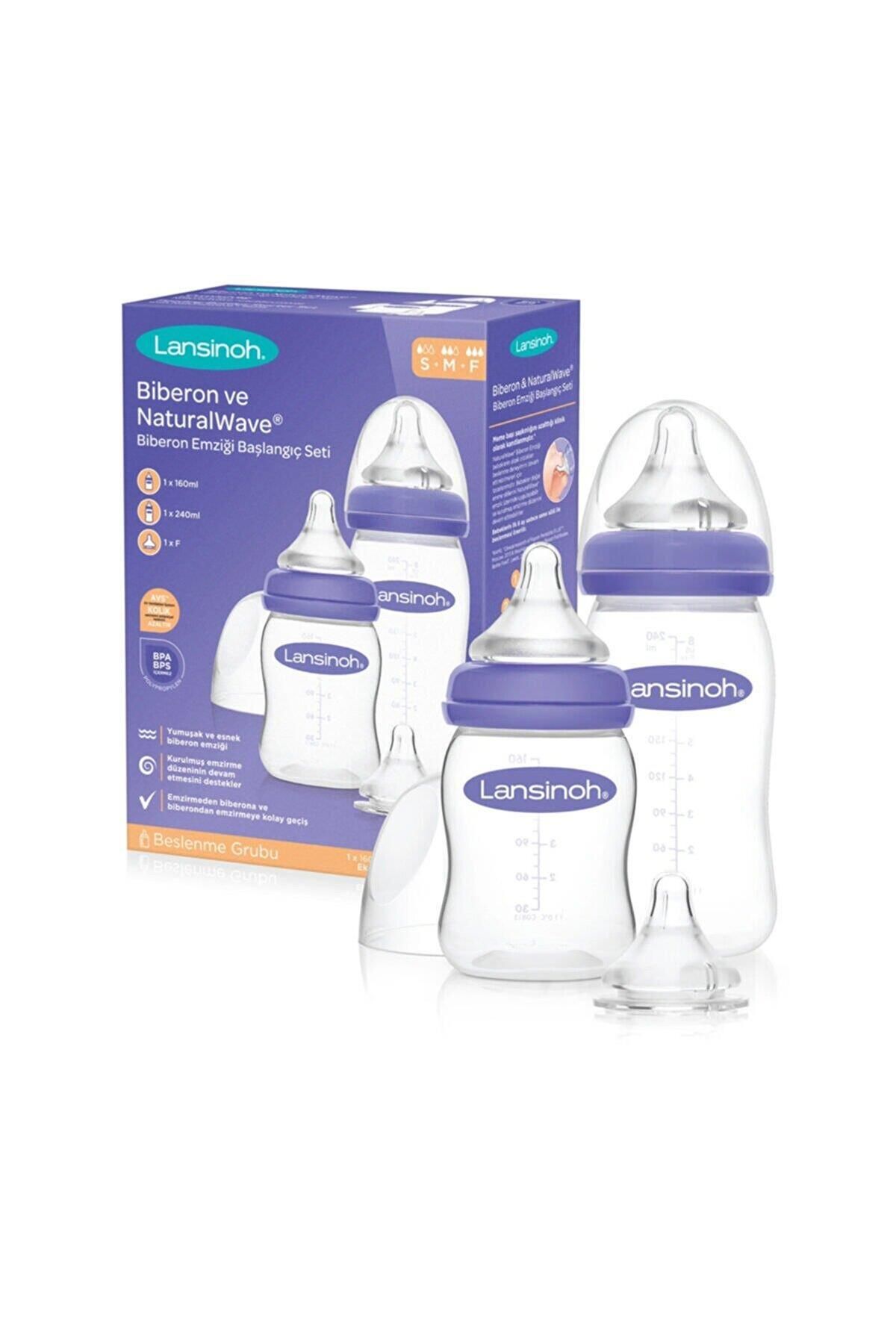 160 ml, 240 ml Biberon ve NaturalWave® Biberon Emziği Başlangıç Seti