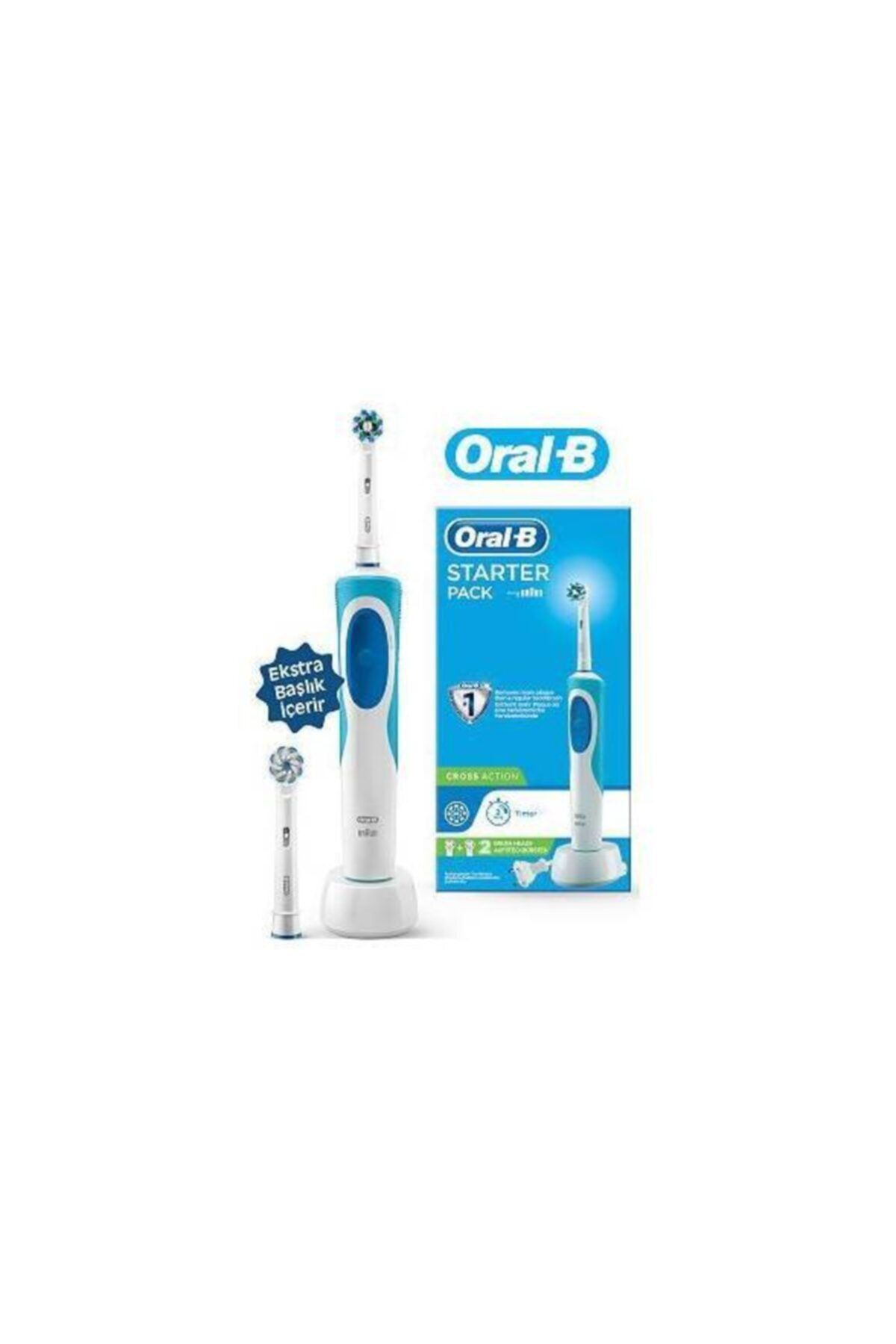 Oral-B Starter Pack Cross Action Şarjlı Diş Fırçası