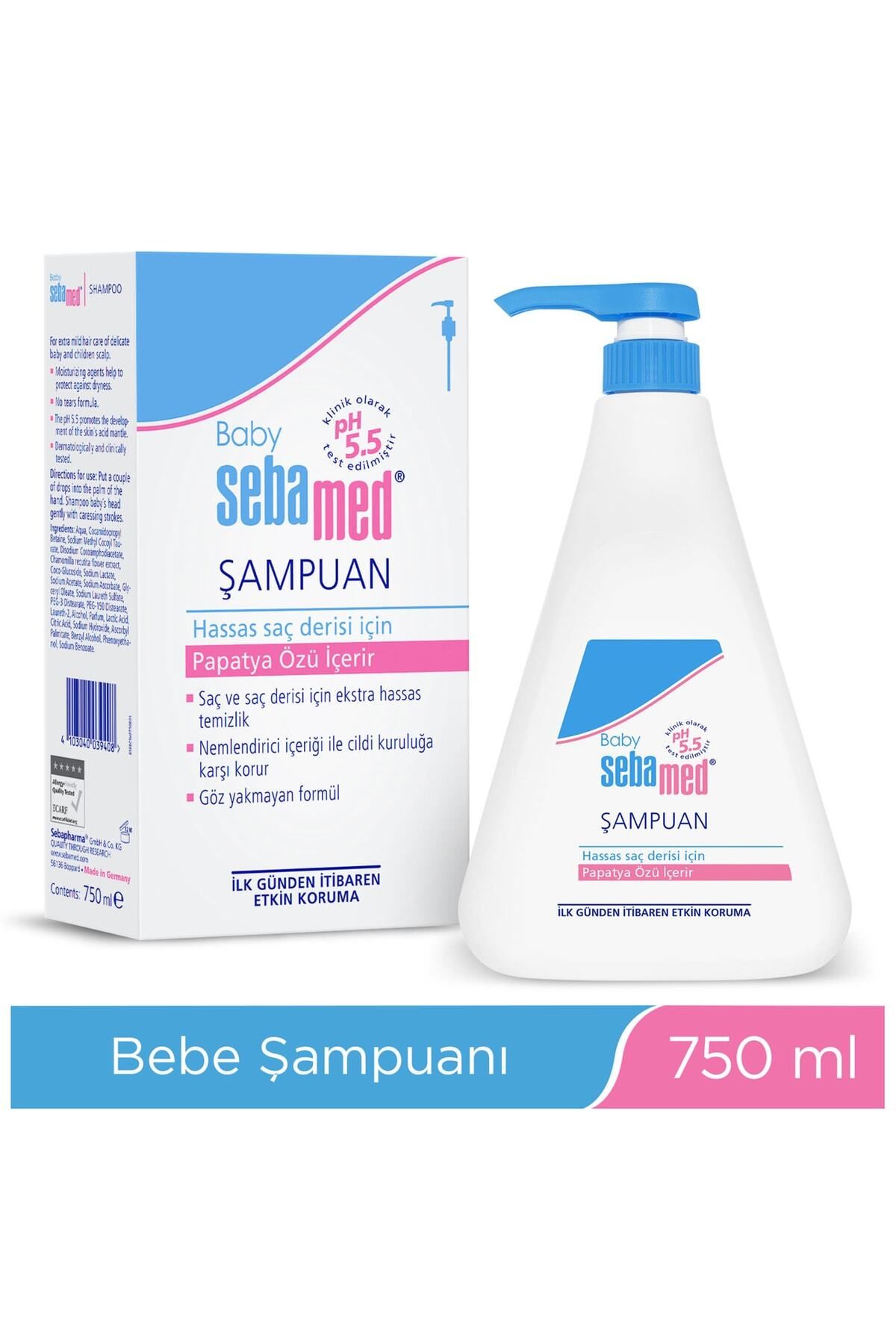 Baby pH 5.5 Göz Yakmayan Formül Nemlendirici Etkili Papatya Özütlü Bebek Şampuanı 750 ml